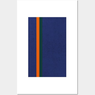 Newcastle Navy Green Orange retro 1997 - 98 Away Posters and Art